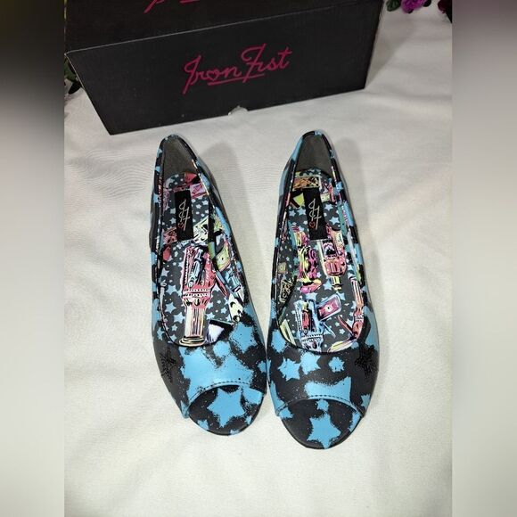NIB Iron Fist Rayplay Peep Toe Flat - Picture 5 of 12